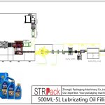 Línea automática de llenado de aceite lubricante 500ML-5L