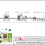 Línea automática de llenado de pesticidas