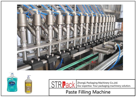 Dosificadora de líquido de pistón volumétrico de cabezales de llenado doble semiautomático de 10-5000 ml